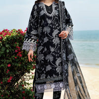 Sable Dusk - Farasha Printed Essentials Stitched