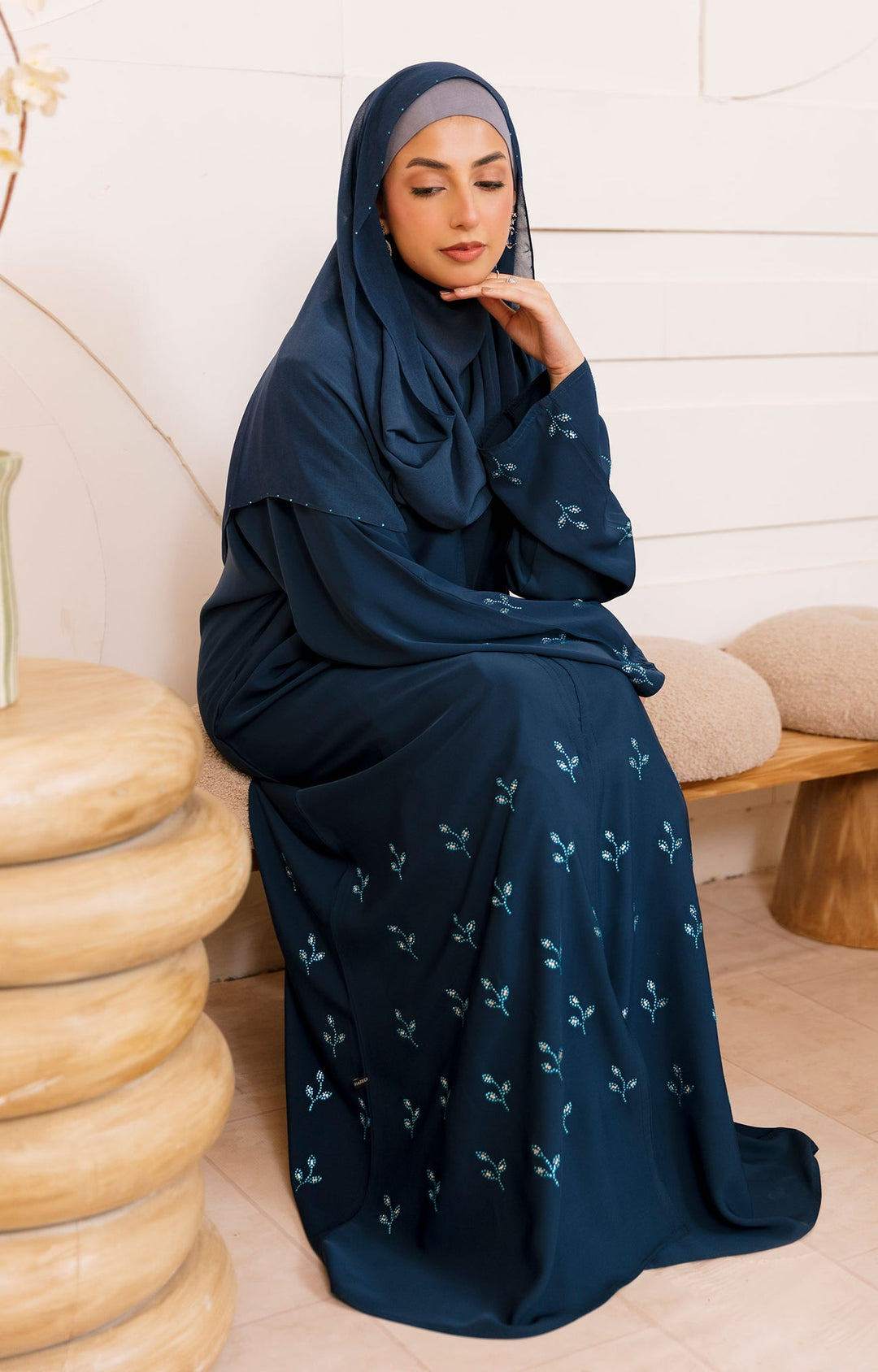 Lyna Blue Abaya