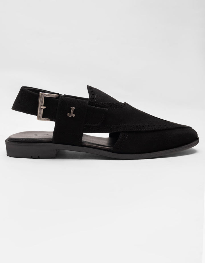 Plain Black Footwear - J. Junaid Jamshed