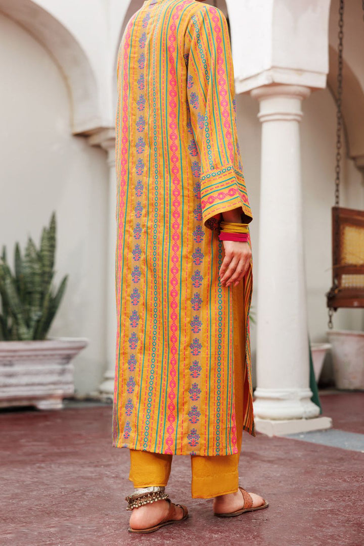 Yarn Dyed Mustard Kurti - Almirah