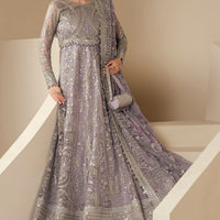 Embroidered Chiffon Purple Suit - Jazmin Wedding Formals Stitched
