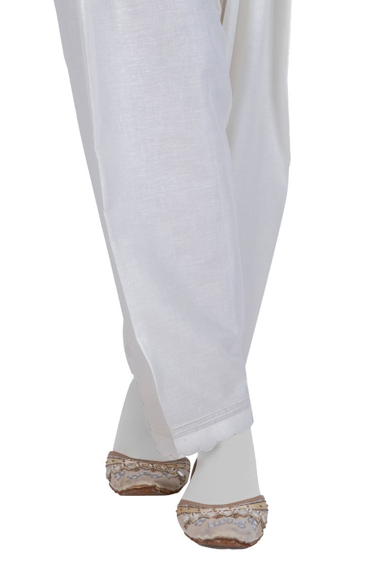 Lawn White Shalwar - J. Junaid Jamshed