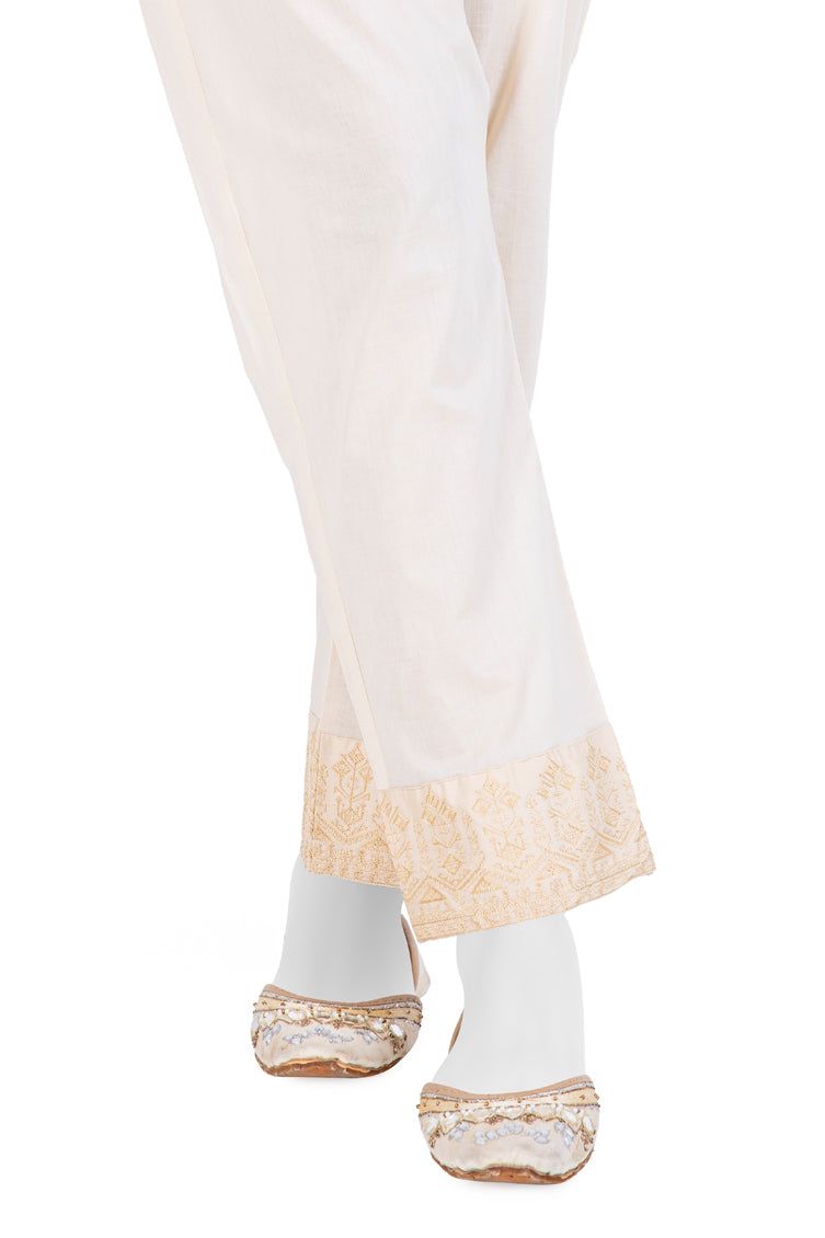 Cambric Beige Trouser - J. Junaid Jamshed