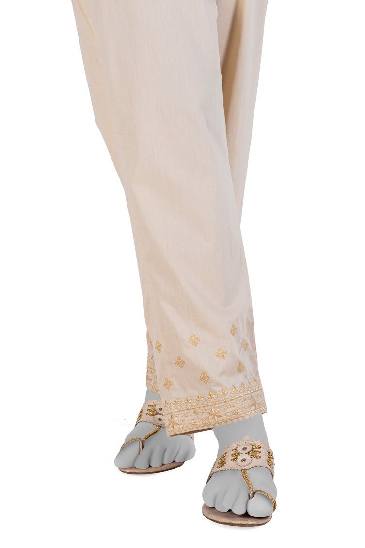 Cambric Beige Trouser - J. Junaid Jamshed
