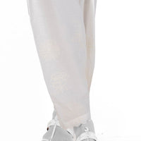 Cambric White Shalwar - J. Junaid Jamshed