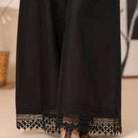 Cotton Cambric Black Trousers - Almirah