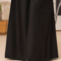 Cotton Cambric Black Trousers - Almirah