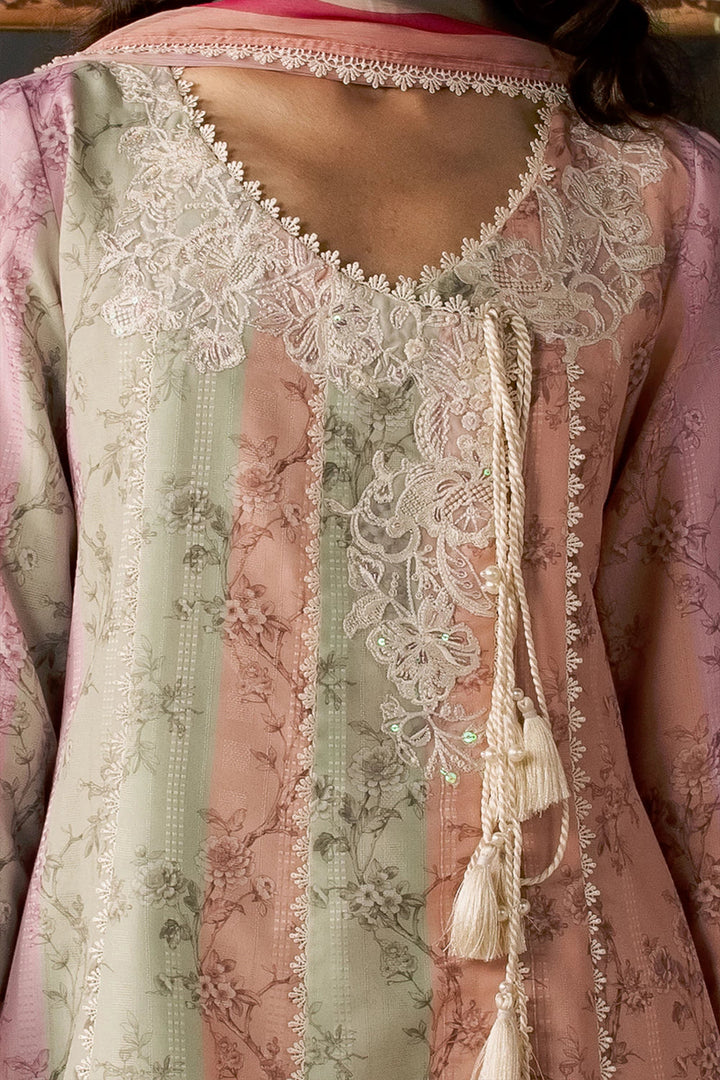 Dobby Lawn Multi Stitched Suit - Vanya