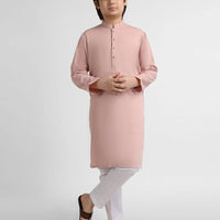 Polyester Pink Kurta - J. Junaid Jamshed
