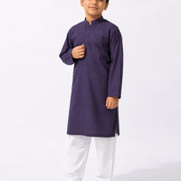 Blended Purple Kurta - J. Junaid Jamshed