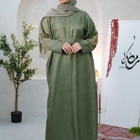 Olive Ember Abaya Set