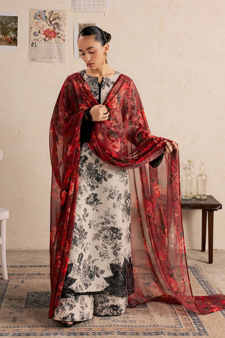 Dobby Lawn Beige Stitched Suit - Vanya