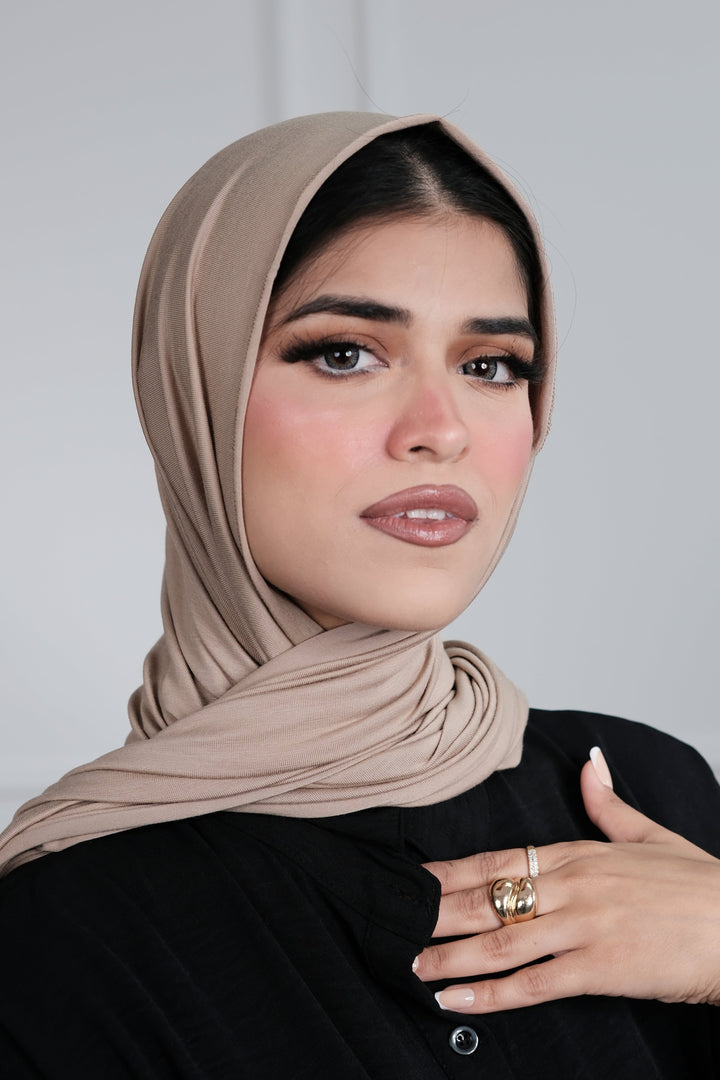 Stone Jersey Hijab