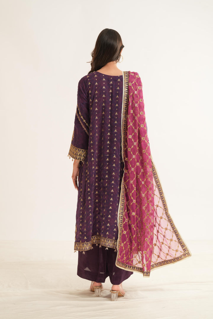 Reya - Alizeh Fleur Chiffon Stitched