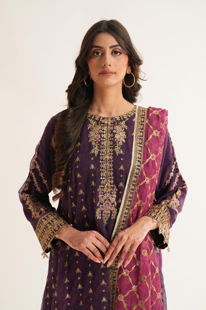 Reya - Alizeh Fleur Chiffon Stitched