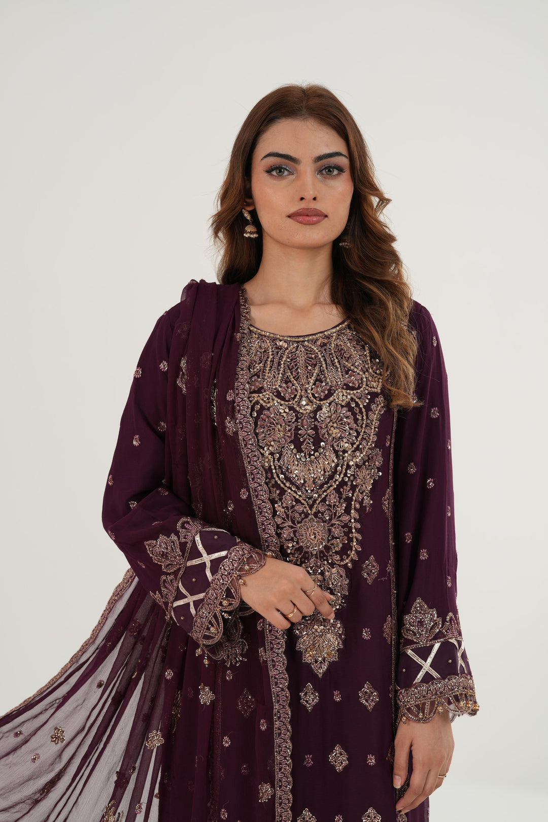 Tehwar - Alizeh Reena Handmade Stitched