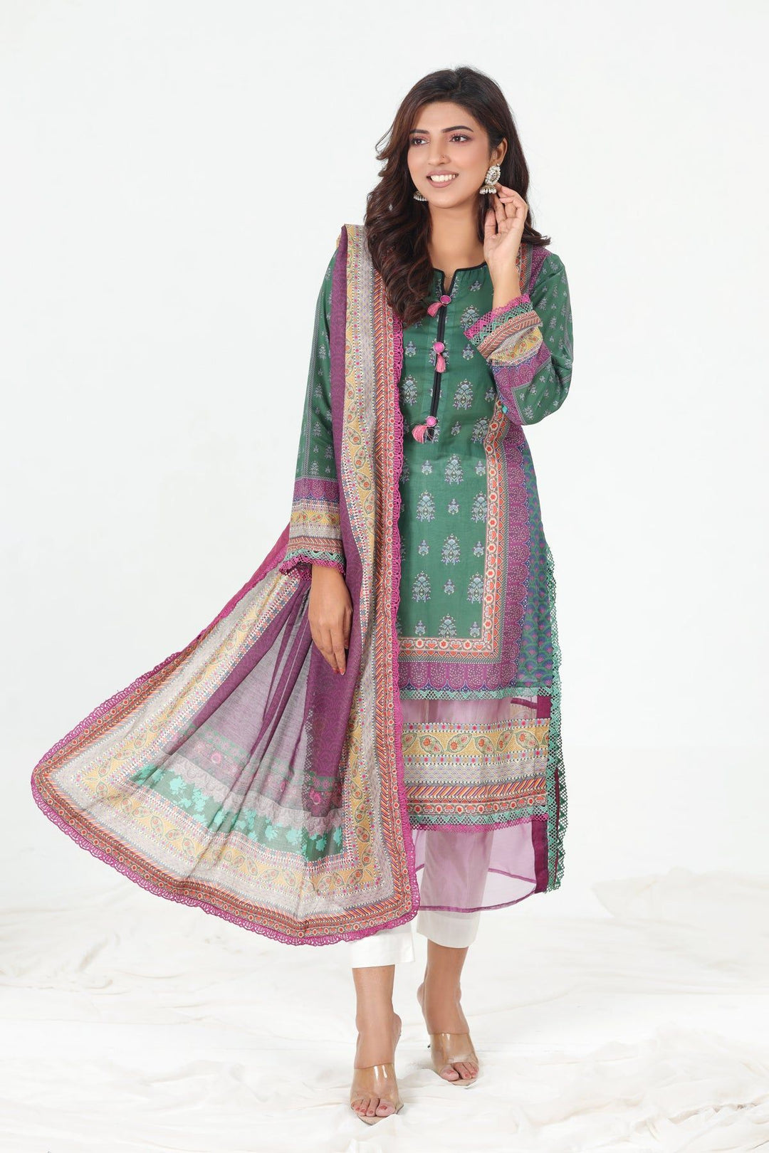 AJBP-18 - Asim Jofa Basic Print Suit