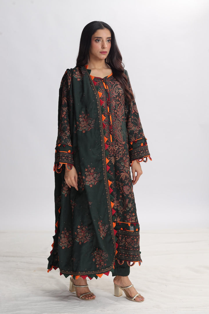 Design 1 - Asim Jofa Pashmina Stitched Collection