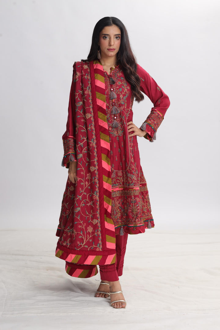 Design 10 - Asim Jofa Pashmina Stitched Collection
