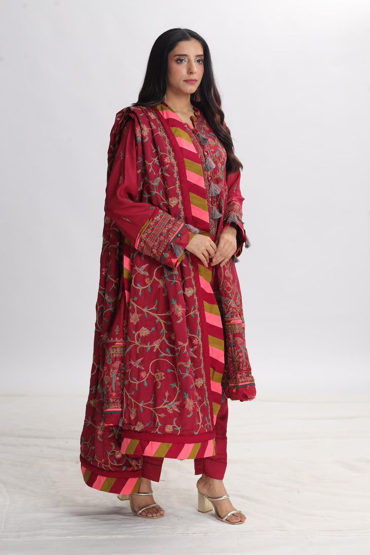 Design 10 - Asim Jofa Pashmina Stitched Collection