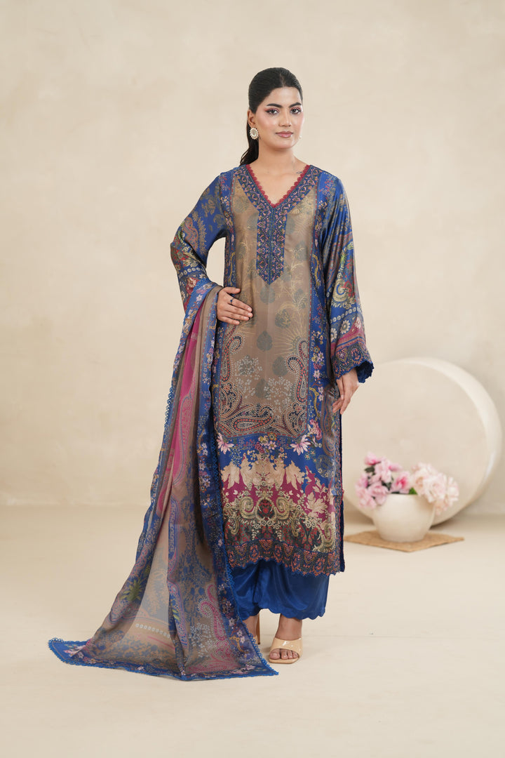 Design 2 - Stonez Silk Symphony Stitched