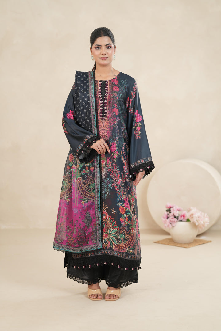 Design 5 - Stonez Silk Symphony Stitched