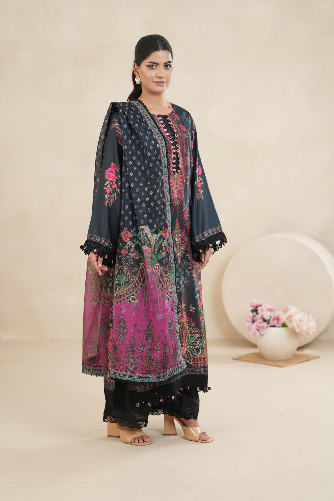 Design 5 - Stonez Silk Symphony Stitched