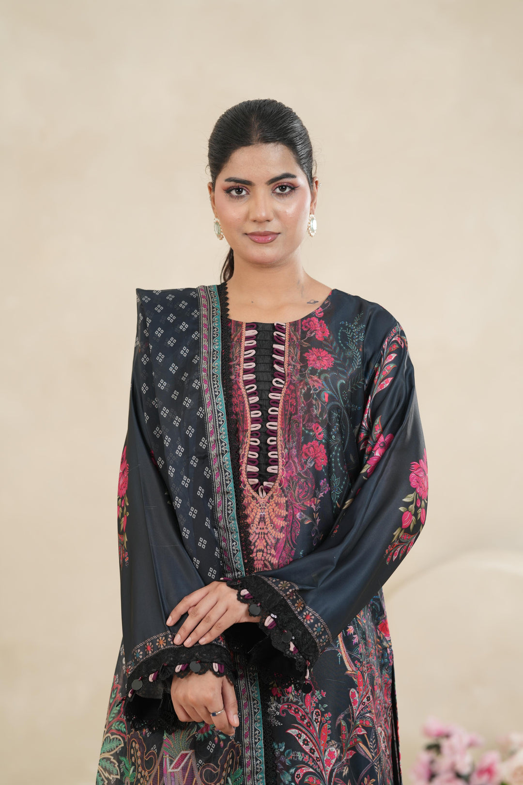 Design 5 - Stonez Silk Symphony Stitched