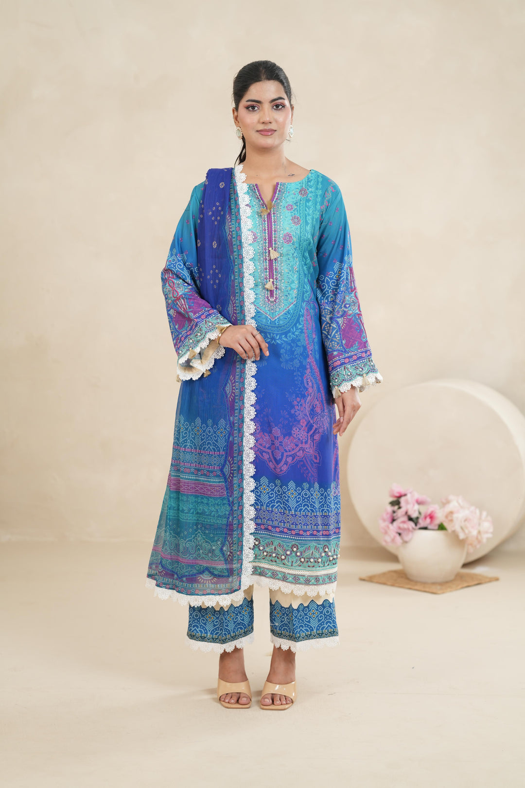 Design 7 - Stonez Silk Symphony Stitched