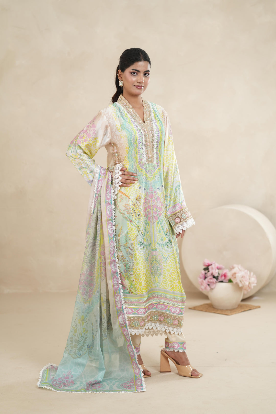 Design 8 - Stonez Silk Symphony Stitched
