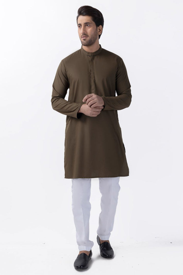 Blended Olive gree Kurta - Almirah