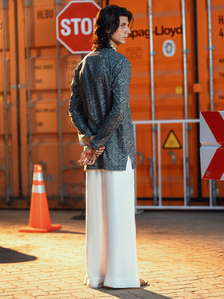 Cotton Grey Kurta - Almirah