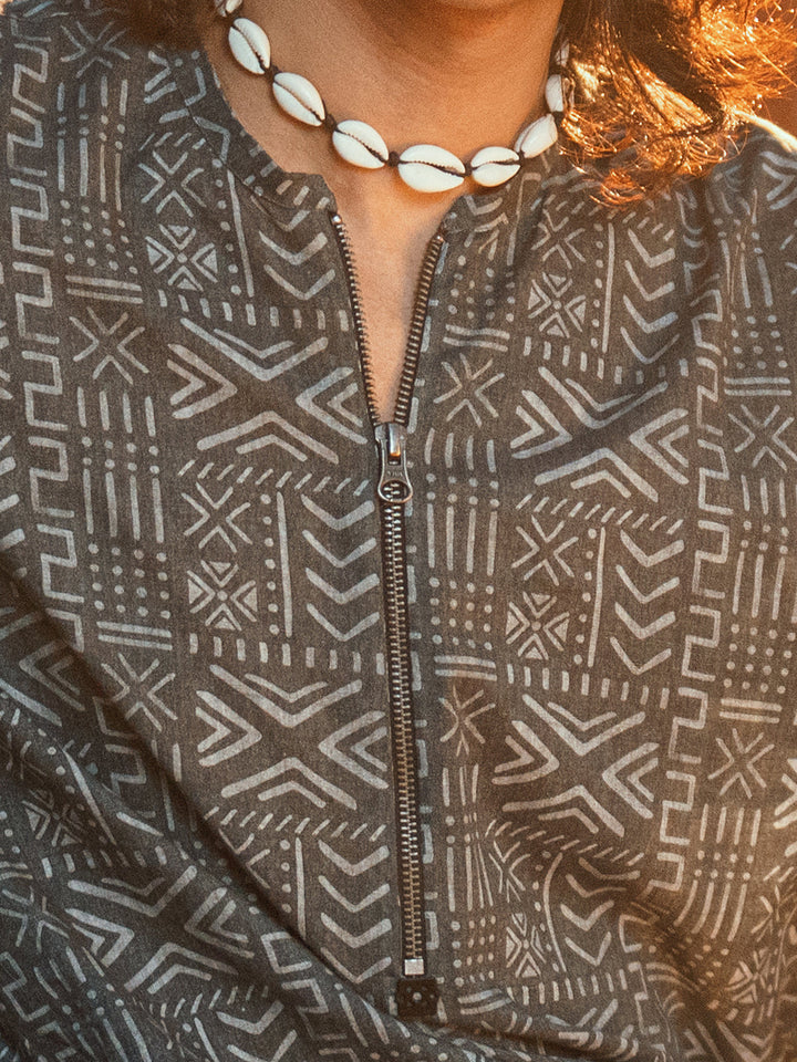 Cotton Grey Kurta - Almirah