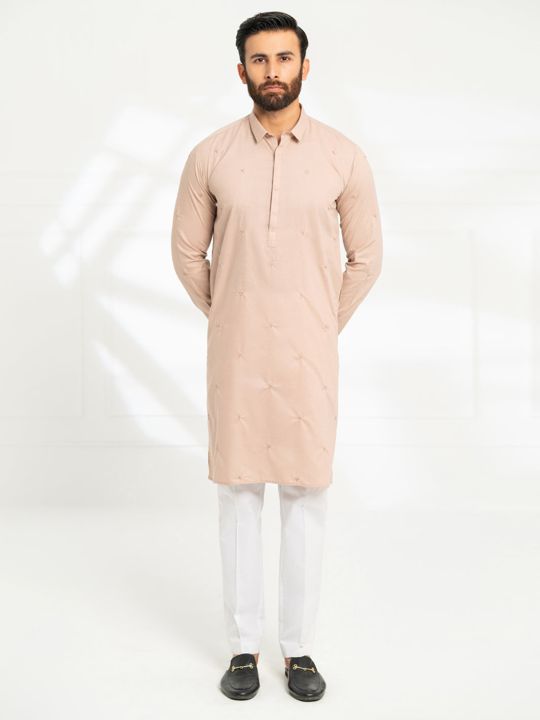 Blended Tea Pink Kurta - Almirah