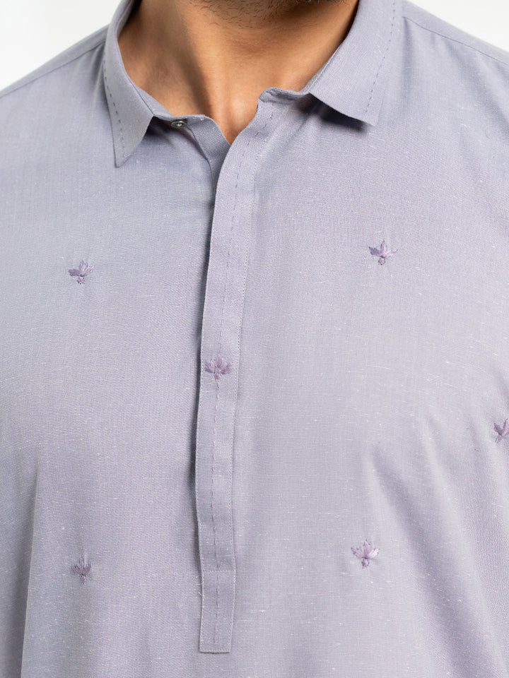 Blended Lavender Kurta - Almirah