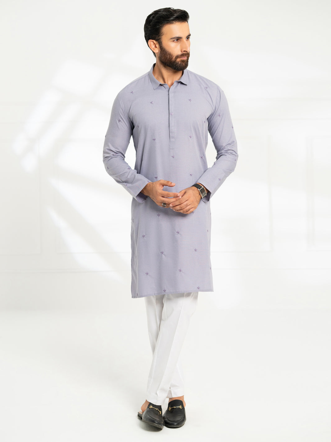 Blended Lavender Kurta - Almirah