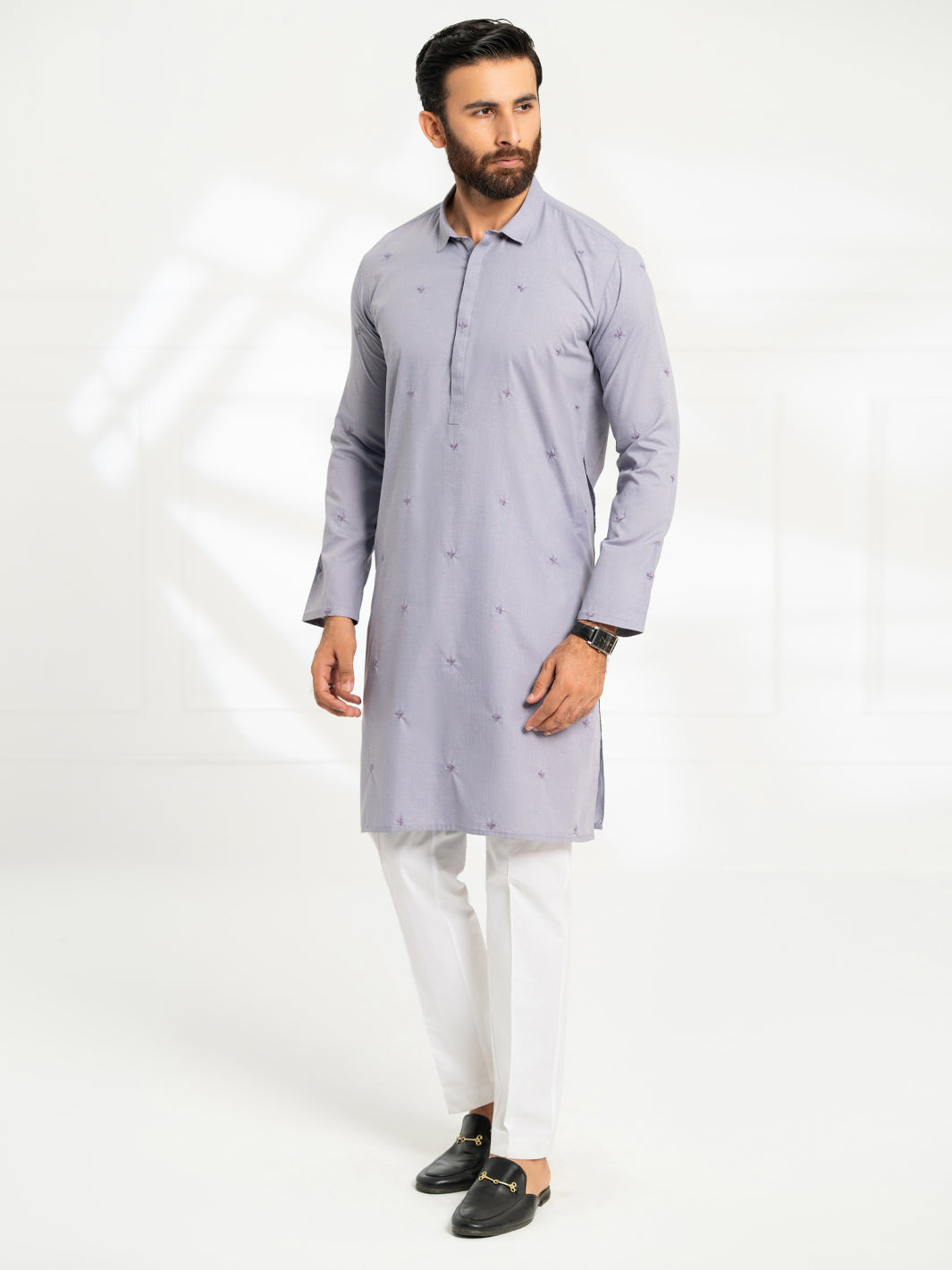 Blended Lavender Kurta - Almirah