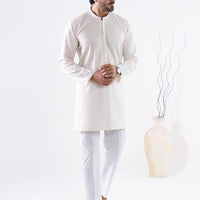 Cotton White Kurta - Almirah