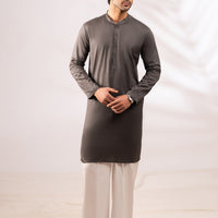 Blended Olive Green Kurta - Almirah