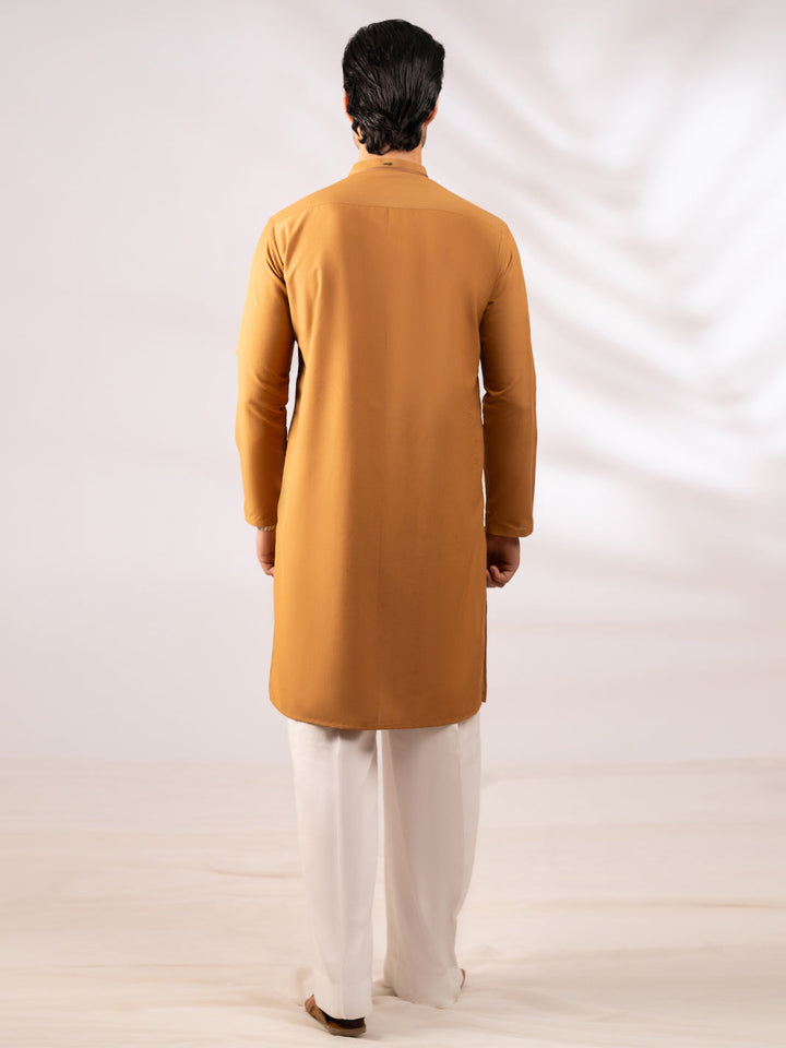Polyester Brown Kurta - Almirah
