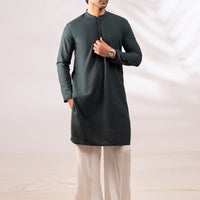 Polyester Green Kurta - Almirah