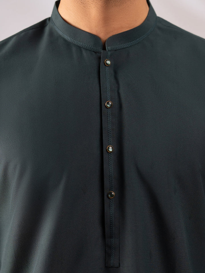 Polyester Green Kurta - Almirah