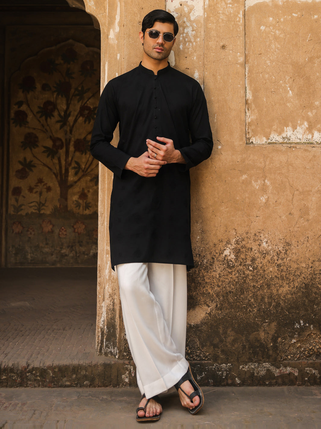 Cotton Black Kurta - Almirah