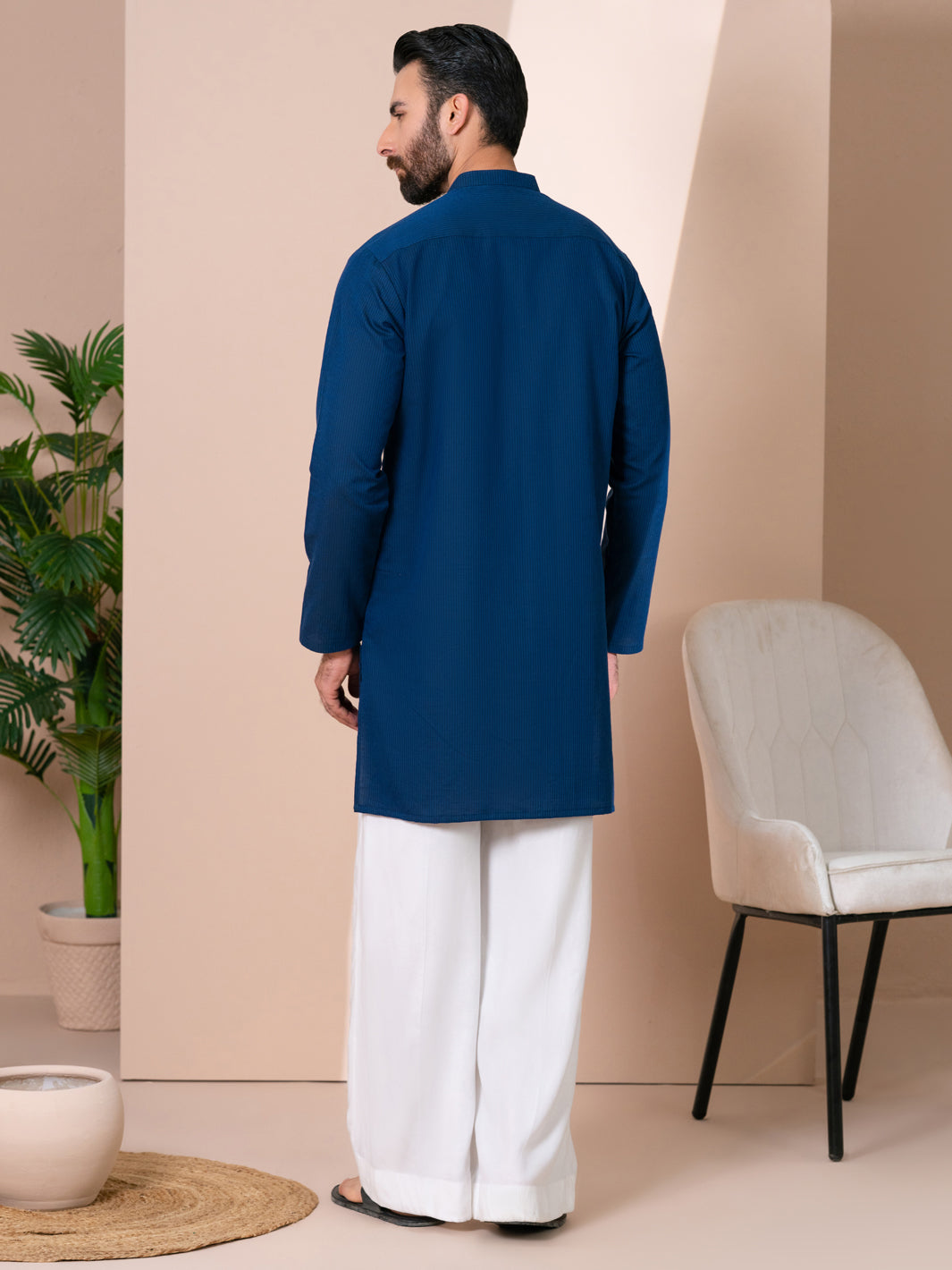 Cotton Dark Brown Kurta - Almirah