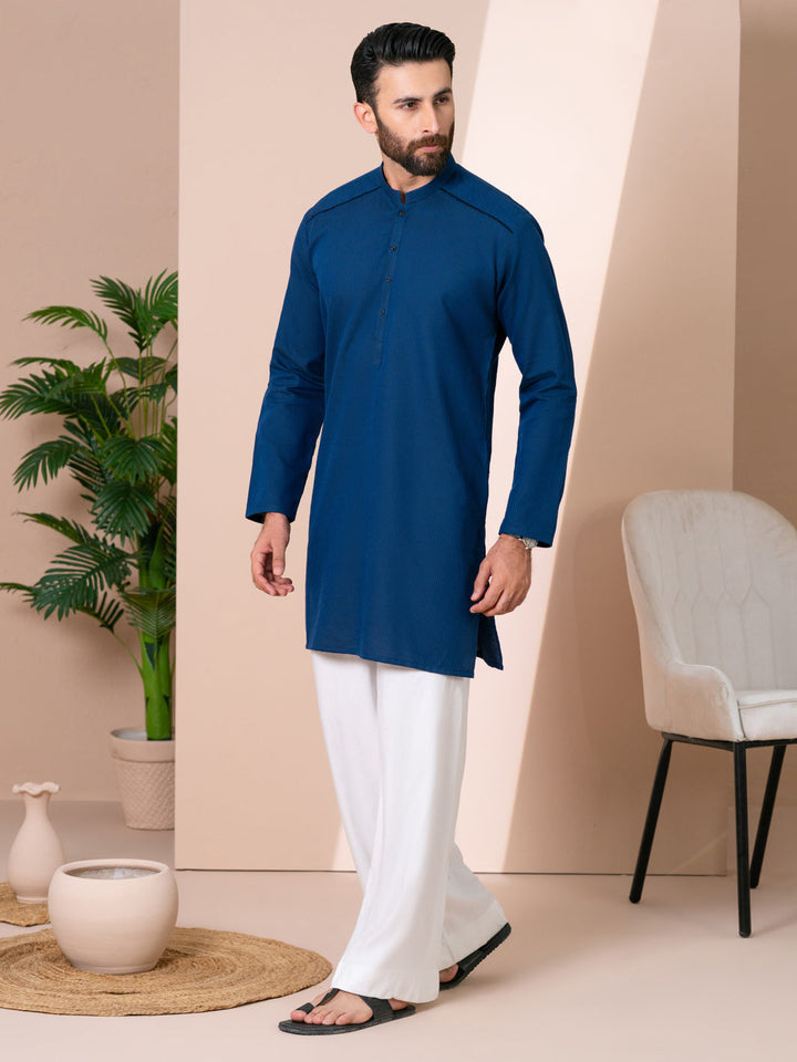 Cotton Dark Brown Kurta - Almirah