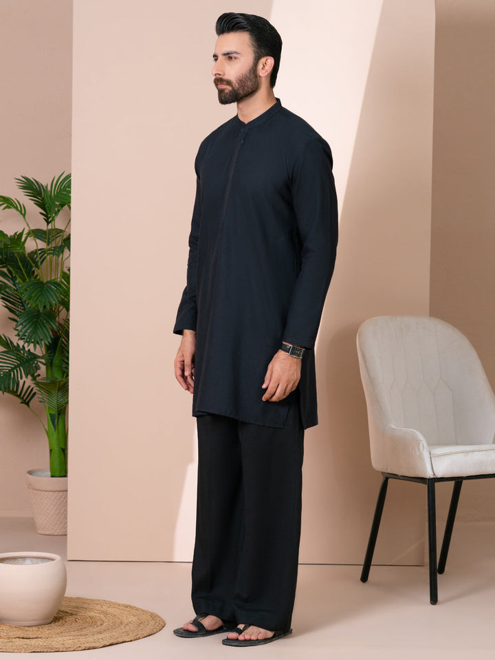 Cotton Dark Brown Kurta - Almirah