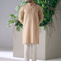 Cotton Beige Kurta - Almirah
