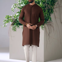 Cotton Brown Kurta - Almirah