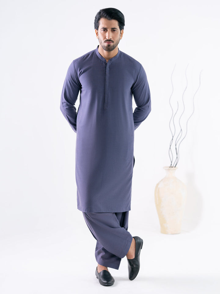 Blended Purple Shalwar Kameez - Almirah