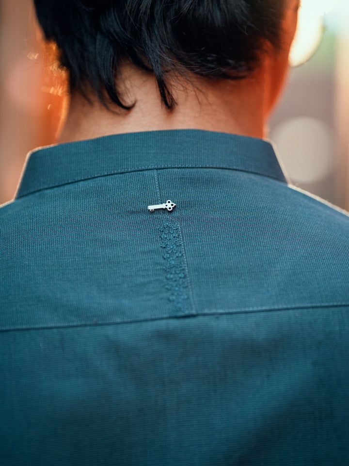 Blended Teal Shalwar Kameez - Almirah